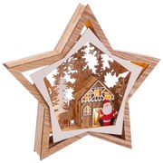 Кафява светлинна декорация с коледен мотив Noel - Casa Selección