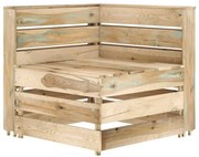 316201 vidaXL Градински палетен ъглов диван, импрегнирано борово дърво