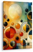 Картина на платно – Абстракция с кръгове и цветове