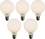 Комплект от 5 E27 3-степенна димируема LED крушка Opal G95 4W 450lm 3000K