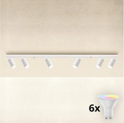Brilagi - LED RGBW димируемо точково осветително тяло SELE MODERN 6xGU10/6,5W/230V Wi-Fi бяло
