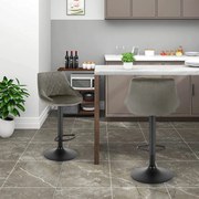 Бар стол Velluto-сиво (2) парчета