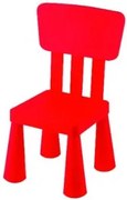 Детско столче с облегалка - червено