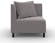 Модул Cristina ъглов в цвят сиво, 88х88х82 см