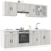 3314827 vidaXL Комплект кухненски шкафове от 8 части Kalmar, инженерно дърво