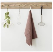 Стара лилава ленена кърпа за чай , 65 x 45 cm - Linen Tales