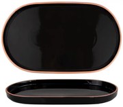 Horecano - Порцеланово плато овално 36x21xh2,8см HELLA-BLACK-(HC-56435)