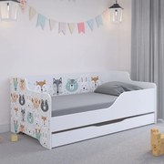 Детско легло с горски животни 160х80 см