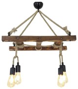 Кафяво висящо осветително тяло Halat – Opviq lights