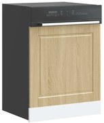 854140 vidaXL Панел за съдомиялна машина, Porto, дъб сонома, инженерно дърво