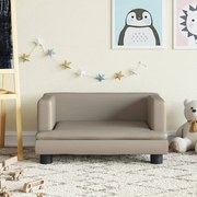 3196328 vidaXL Детски диван капучино 60x40x30 см изкуствена кожа