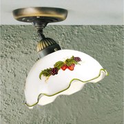 Kolarz 731.10.113 - Плафон NONNA 1xE27/75W/230V Ø 20 см винен/ягоден