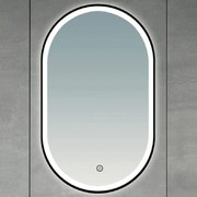 Brilagi-LED Огледало за баня CANZO LED/25W/230V 50x80 cm черно IP44 CRI 90 дим.+CCT