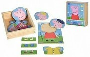 Eichhorn - Дървен пъзел за обличане Peppa Pig