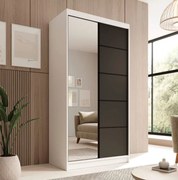 Гардероб Flux 100 плъзгащ се-Leuko-Мауро