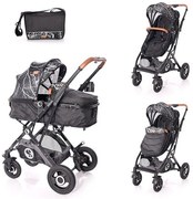 Бебешка количка SENA LORELLI - Black MARBLE