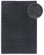 Тъмносив ръчно изработен вълнен килим 60x90 cm Francois – Villeroy&amp;Boch