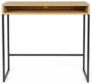 Работна маса с дъбов плот 35x100 cm Frame – Woodman