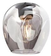 Redo - Резервен абажур за лампа, полилей PIERCE Ø 15 см черен/опушен