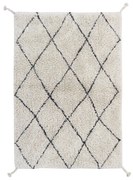 Кремав ръчно изработен памучен килим подходящ за пране 70x100 cm Mini Bereber – Lorena Canals