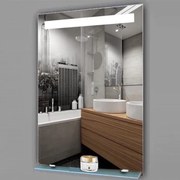 Огледало за баня LED осветление и рафт LM Eclipsed Glow 500×700мм