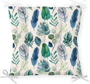Възглавница за седалка на стол Navy Flower, 40 x 40 cm - Minimalist Cushion Covers
