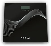 Кантар Tesla BS102B, 180 кг, Дигитален, LCD дисплей, 30х30 см, Черен