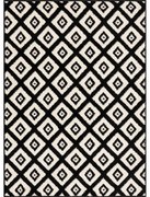 Черно-бял килим 160x220 cm Avanti – FD