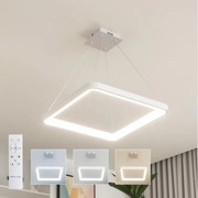 Brilagi - LED полилей с възможност за димиране на кабел FALCON SLIM LED/50W/230V 50x50 cm бял + дистанционно управление