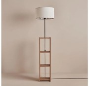 Подова лампа AYD 1xE27/40W/230V кафява/бяла