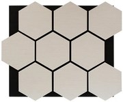 Декоративен панел atmosphera Hexagon, 56x69 cm, Бежов, MDF