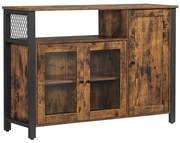 Комод FIRA кафяв/черен