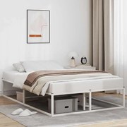 4017424 vidaXL Рамка за легло без матрак Бяла 120x200 cm Метал