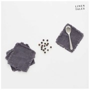 Тъмносиви подложки от плат в комплект от 4 - Linen Tales