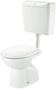 Тоалетна чиния, Roca, A34S198000, стояща, вертикално оттичане, стенно пластмасово казанче и седалка и капак