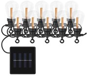 LED соларен декоративен гирлянд 10xLED/0,6W/1,2V 4,5m IP44 800 mAh