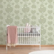 Тапет – Златни ябълки на дървета във формата на сърце