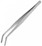 Horecano - Иноксова готварска пинсета със закривен връх 20см CN (0614-1)