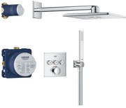 SmartControl Concealed shower system with Rainshower SmartActive 310 Cube