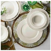 Комплект за хранене 24 части бял/порцелан