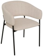 Трапезен стол с подлакътници atmosphera Solea, Корд - Слонова кост