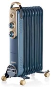 Маслен радиатор Ariete VINTAGE 0838, 2000W, 9 ребра, 3 степени, Индикатор захранване, Въртящи се на 360C колелца, Дръжка, Син