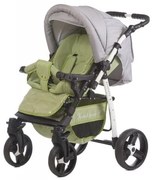 Комбинирана бебешка количка Kontesa DIZAIN BABY - зелена