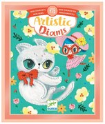 Djeco - Комплект направи картини с цветни камъчета DJ09434