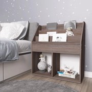 339526 vidaXL Рафт детски книги сив сонома дъб 71x30x78,5 см инженерно дърво