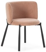 Прасковени тапицирани трапезни столове в комплект 2 бр. Ginny – MOME