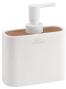 Gedy - Дозатор за сапун NINFEA бял/бамбук
