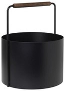 Черна метална кошница за дърва за огрев Камина - Blomus