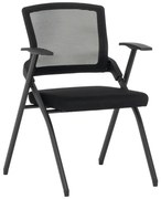 Посетителски стол Carmen 1702 - черен