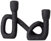 Черен свещник, височина 16,5 cm Mashel - Bloomingville